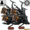 Moulinet Carp Design Débrayable GFR9000 Black & Orange (les 4)