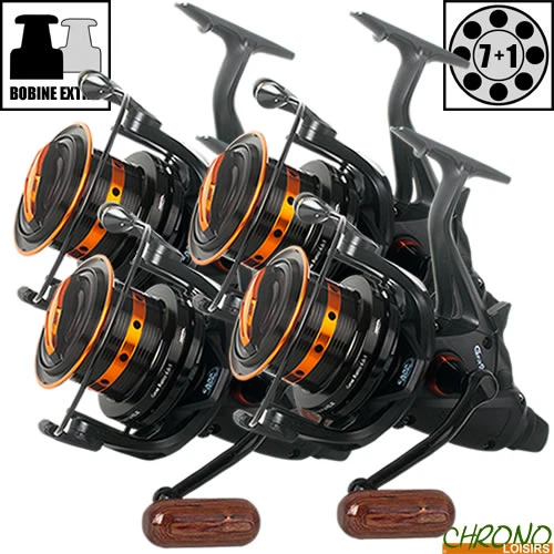 Moulinet Carp Design Débrayable GFR9000 Black & Orange (les 4) 3 Moulinet Carp Design Débrayable GFR9000 Black & Orange (les 4)