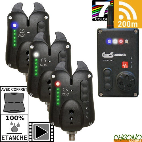 Coffret Carpsounder Centrale 3 Détecteurs Roc XRS-ACC 3 Coffret Carpsounder Centrale 3 Détecteurs Roc XRS-ACC