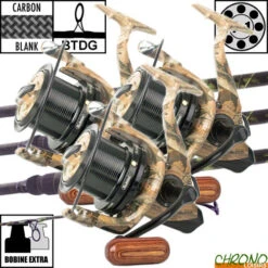 Ensemble Carp Design Slim Fighter Evo Camo 10' 3.5lbs GK9000 (les 3)