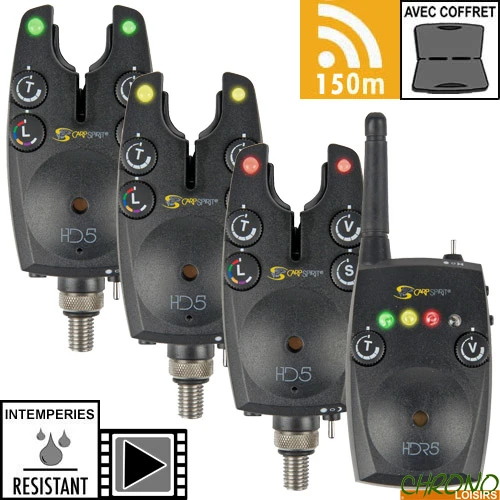 Coffret Carp Spirit Centrale 3 Détecteurs HD5 3 Coffret Carp Spirit Centrale 3 Détecteurs HD5