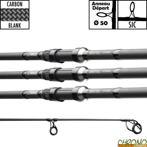 Canne Prowess Nightfall 50mm 13' 3.5lbs (les 3) 3 Canne Prowess Nightfall 50mm 13' 3.5lbs (les 3)