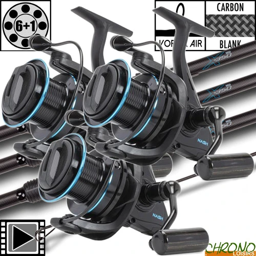 Ensemble Nash X350 10' 3.5lbs LR6000 (les 3) 3 Ensemble Nash X350 10' 3.5lbs LR6000 (les 3)